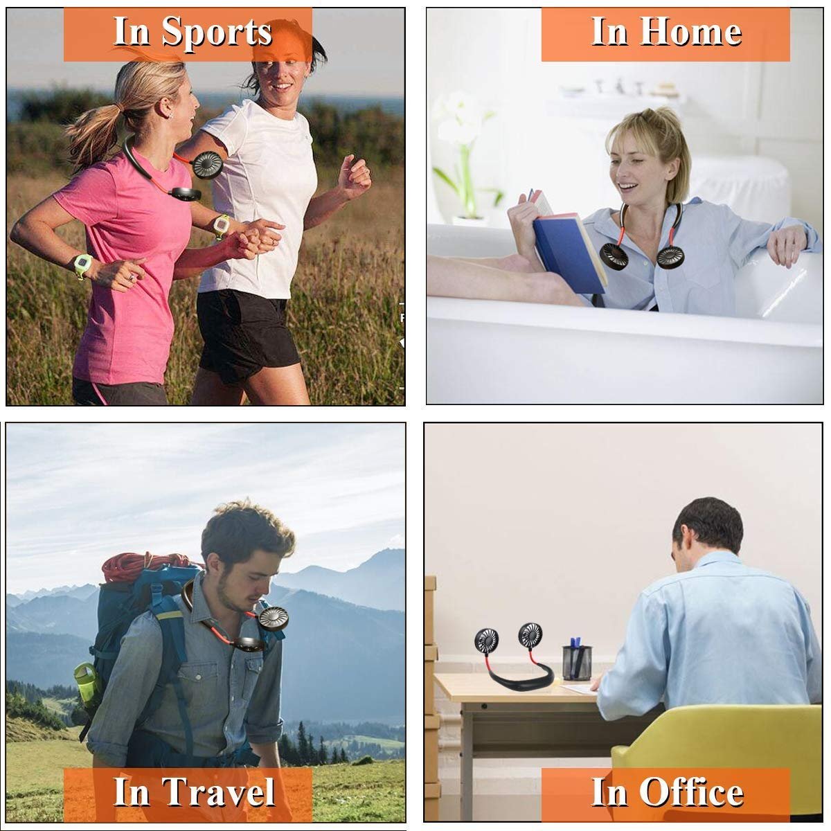 Hands-free Neck Fan Rechargeable