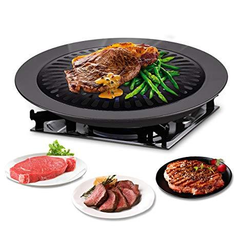 BBQ Grill Tray Smokeless Kitchen Portable Picnic Gas Stove Outdoor Accessories House and Cooking Indoor Stove top Barbecue Pan