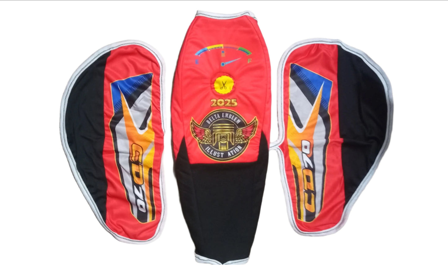 HIGH QUALITY 70 BIKE FOAM COVER 4 PCS KIT TANK COVER SEAT COVER SIDE COVER MULTICOLOR