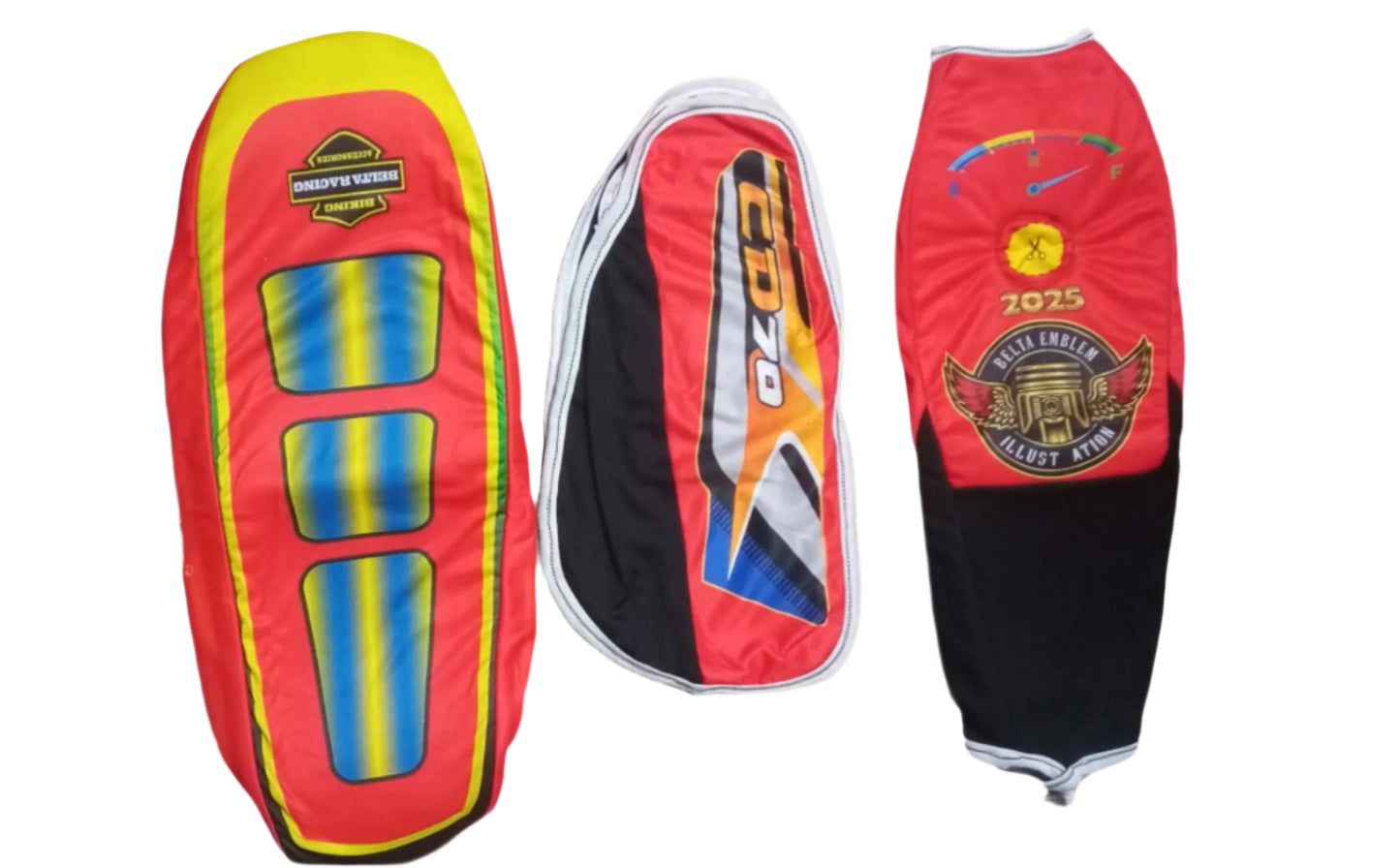 HIGH QUALITY 70 BIKE FOAM COVER 4 PCS KIT TANK COVER SEAT COVER SIDE COVER MULTICOLOR