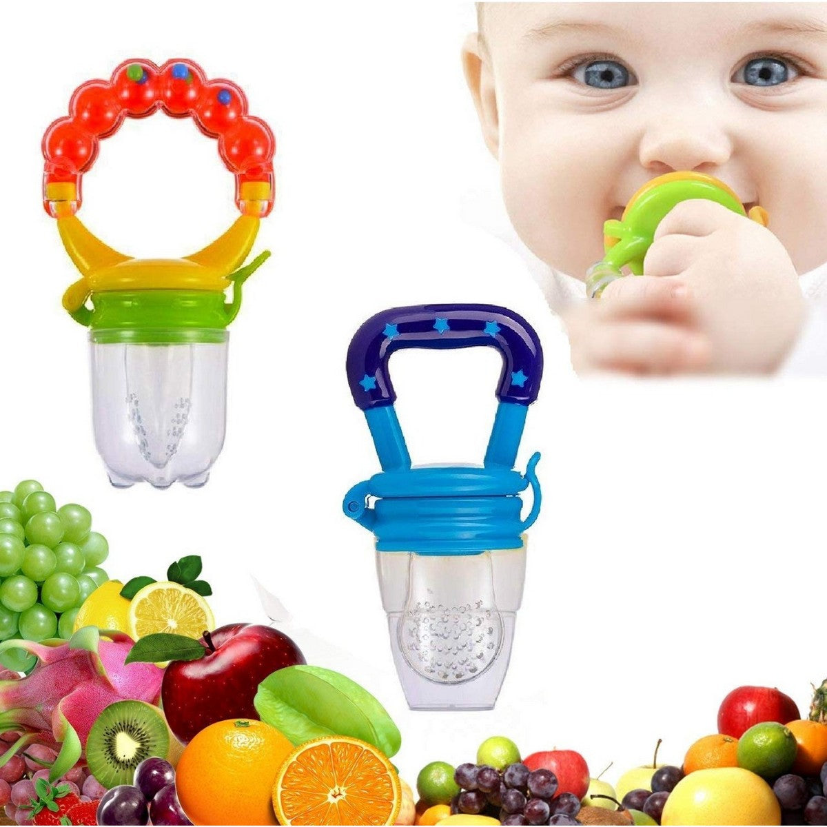 Baby Fruit Pacifier with Fresh Fruit / Food Baby Feeding /Soother/ Fruit Teether / Chosni