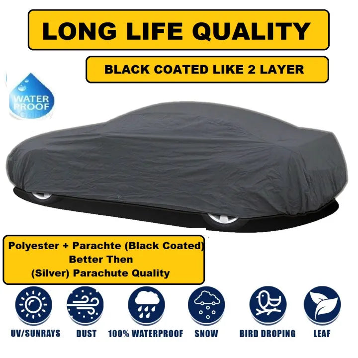 CAR TOP COVER DOUBLE COATED 2 LAYER COVER PARKING COVER PVC COATED FOR ALL CARS TOYOTA COROLLA HONDA CITY, CIVIC SUZUKI LIANA ALTO VITZ MIRA WAGON R, KIA