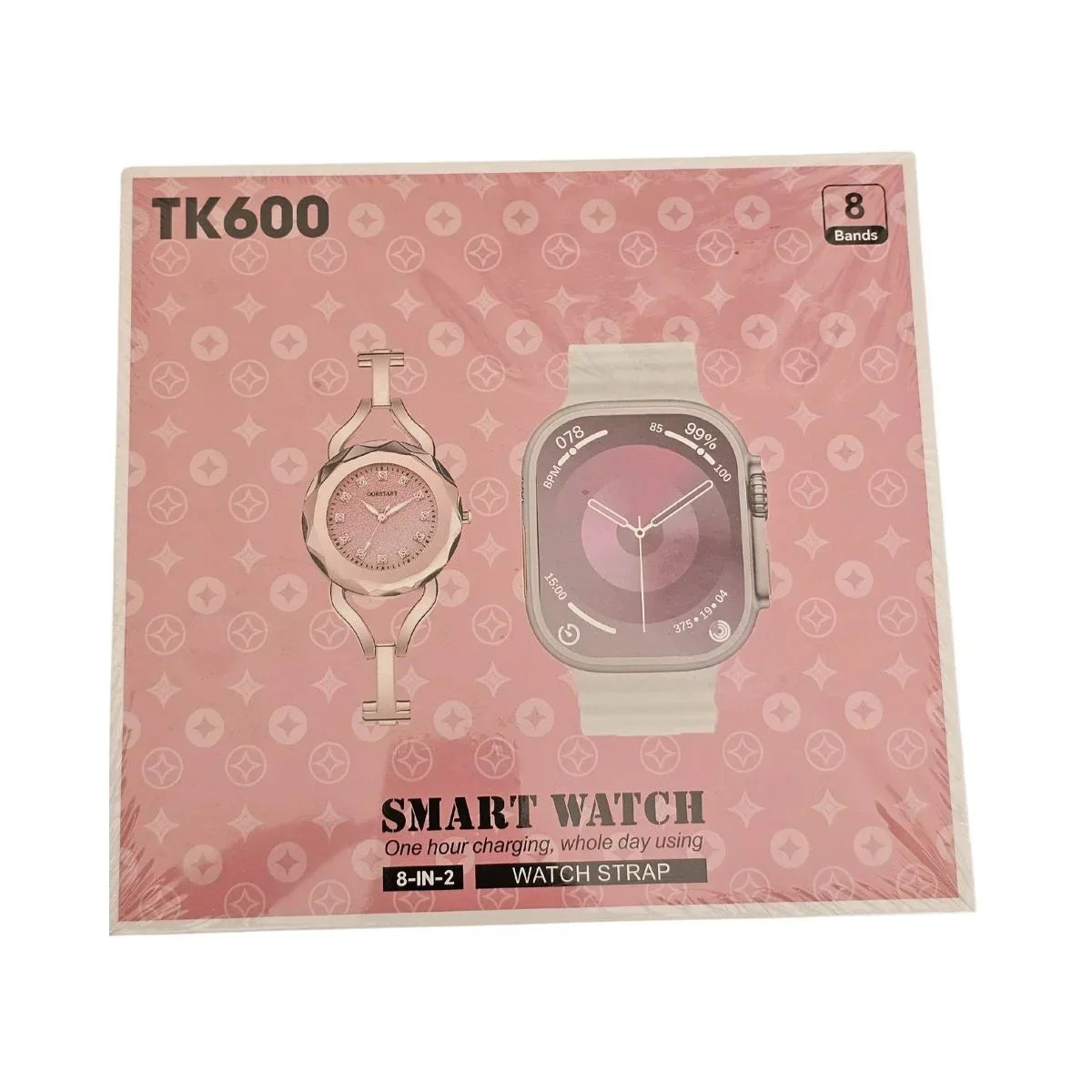 TK600 LADIES WATCH + ULTRA DIAL + 8 STRAP Smart Watch