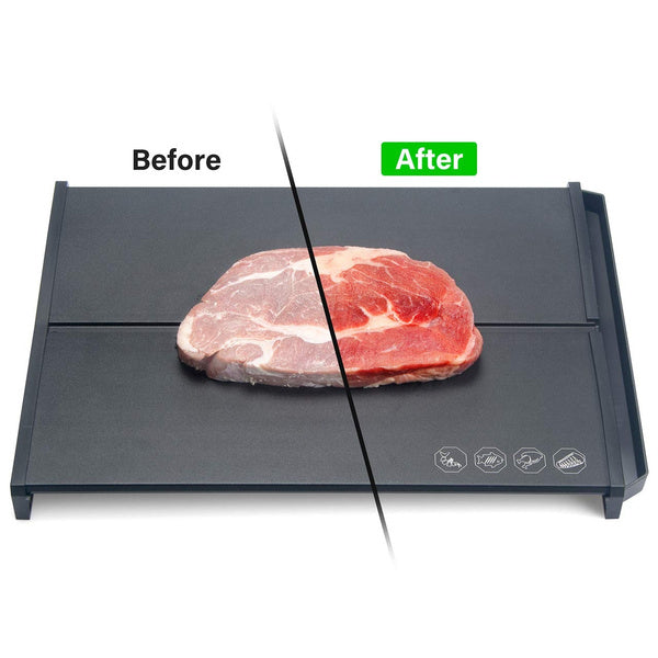 FOOD DEFROSTING TRAY FOR FROZEN FOOD, THAWING PLATE FOR FASTER DEFROSTING MEAT