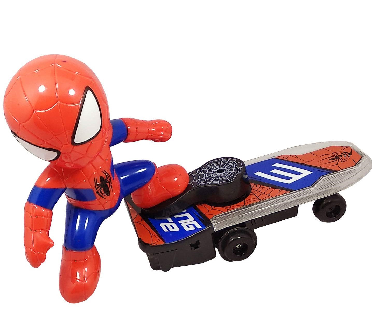 Spider-Man Skateboard Superhero Electronic Car Stunt Scooter Toy for Children