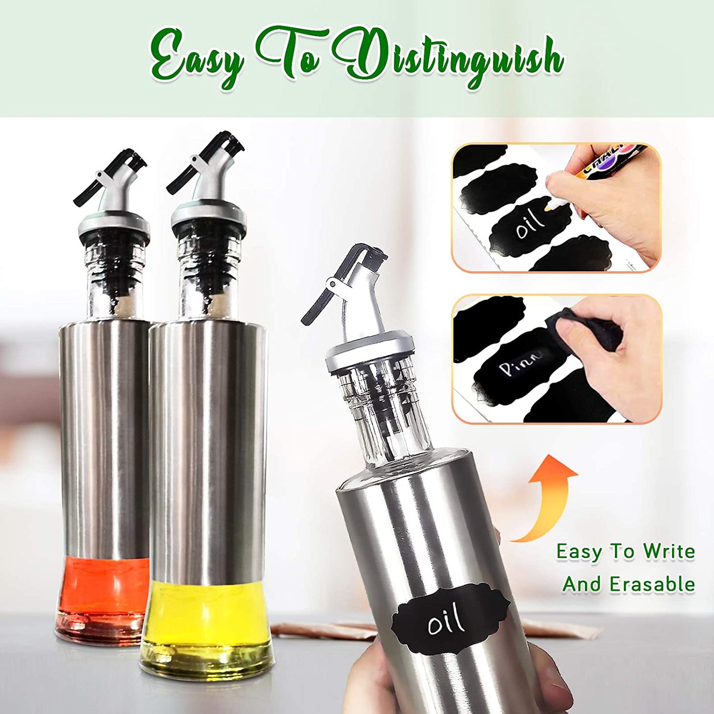 Stainless Steel Oil Dispenser Container Kitchen Accessories