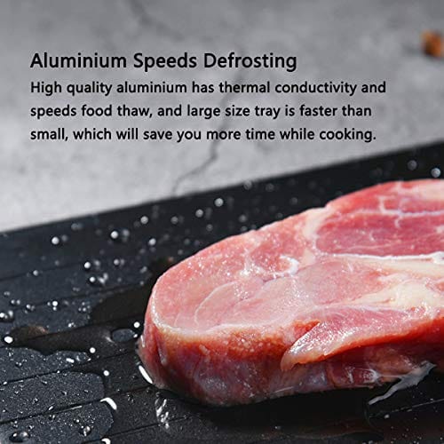 FOOD DEFROSTING TRAY FOR FROZEN FOOD, THAWING PLATE FOR FASTER DEFROSTING MEAT