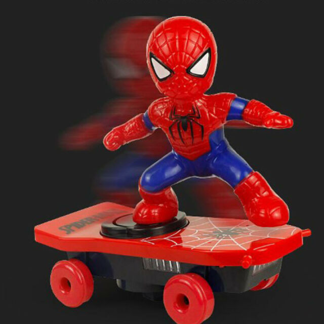 Spider-Man Skateboard Superhero Electronic Car Stunt Scooter Toy for Children