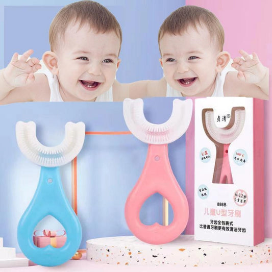 Kids U-Shaped Toothbrush | 360 Degrees U Shaped Teeth Cleaning Brush