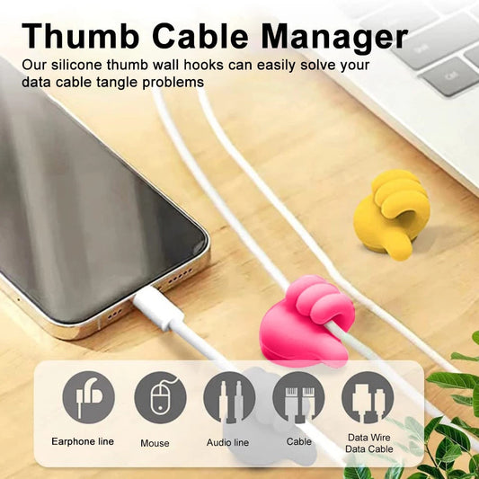 Thumb Hook Cable Clip Holder