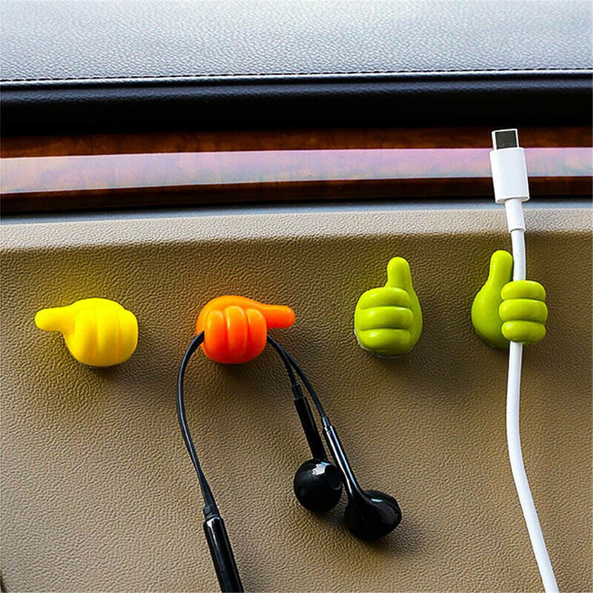 Thumb Hook Cable Clip Holder