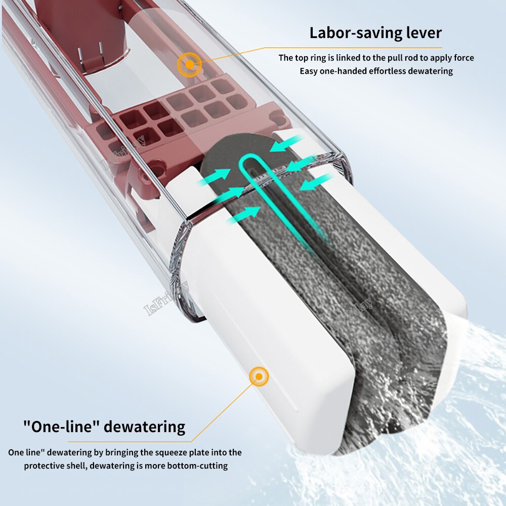 Portable Squeeze Mop Mini Cleaning Mops Handheld Kitchen Desk Bathroom Window Glass Sponge Cleaner Home Cleaning Tools