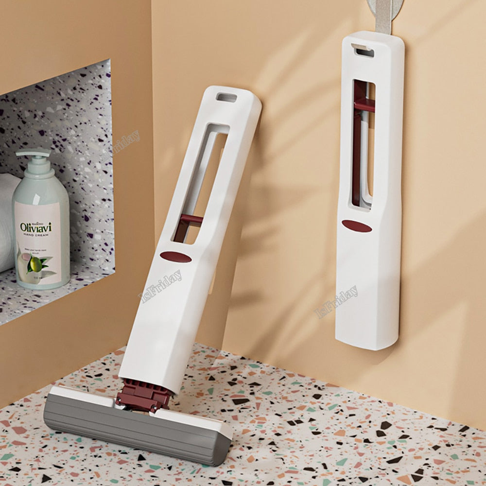 Portable Squeeze Mop Mini Cleaning Mops Handheld Kitchen Desk Bathroom Window Glass Sponge Cleaner Home Cleaning Tools