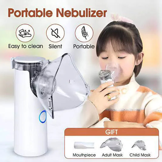 Portable Nebulizer Machine For kids and adults, Handheld, Mesh nebulizer Portable, Soundless, and Effective Respiratory Solution