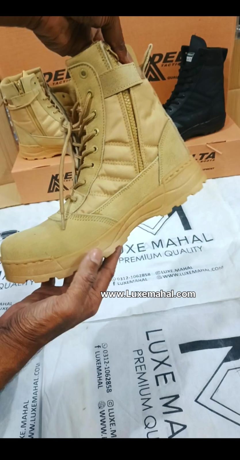 SWAT Hiking Shoes Military Style Tactical Long Shoes Commando Shoes