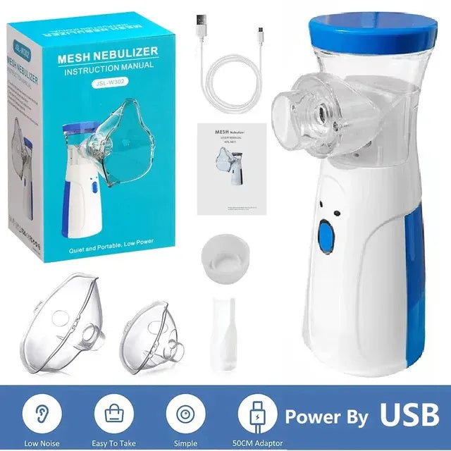 Portable Nebulizer Machine For kids and adults, Handheld, Mesh nebulizer Portable, Soundless, and Effective Respiratory Solution