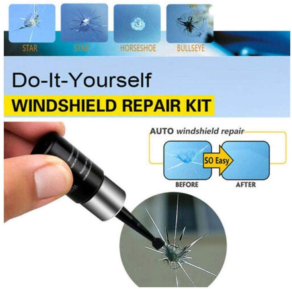 Automotive Glass Nano Repair Fluid Car Window Glass Crack Chip Repair Tool Kit