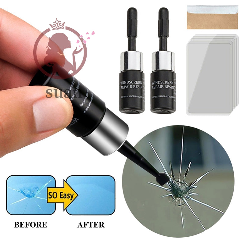 Automotive Glass Nano Repair Fluid Car Window Glass Crack Chip Repair Tool Kit