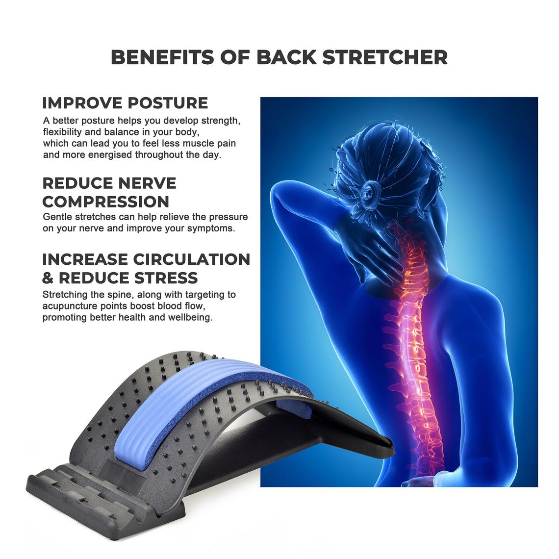 Back Stretching Massage Stretcher Fitness Equipment